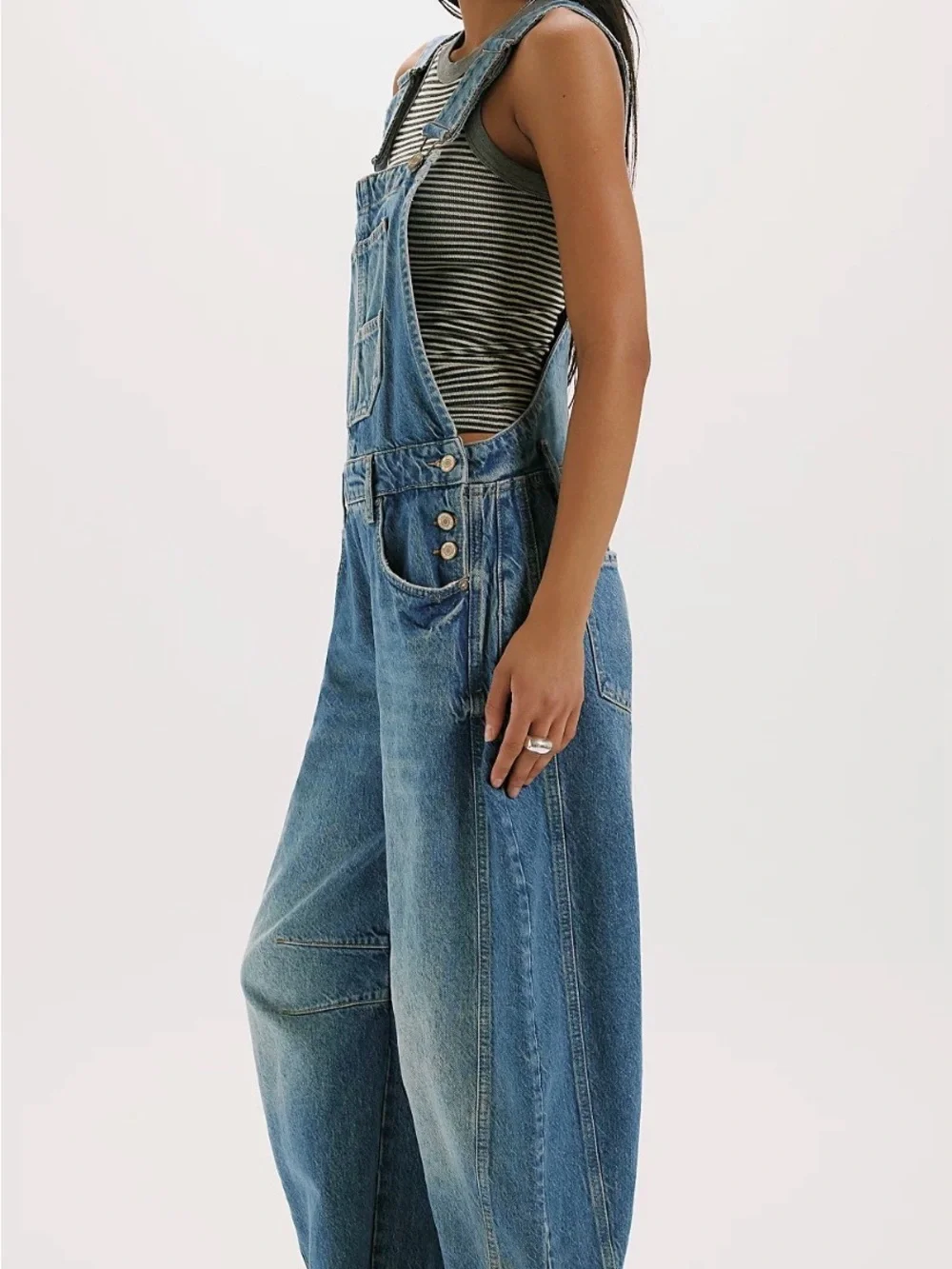 We the Free Good Luck Barrel Overalls
